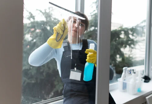 Nettoyage de vitres intérieures et extérieures à Dému